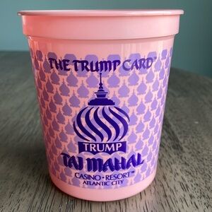 Trump Taj Mahal Casino Coin Bucket - Pink
